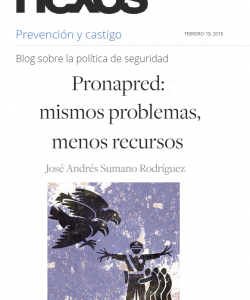 Pronapred: mismos problemas, menos recursos