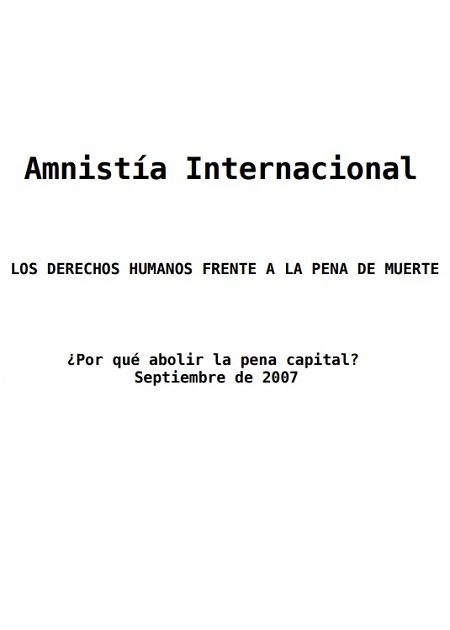 Los Derechos Humanos frente a la pena de muerte