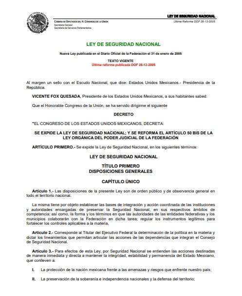 Ley de Seguridad Nacional 2005