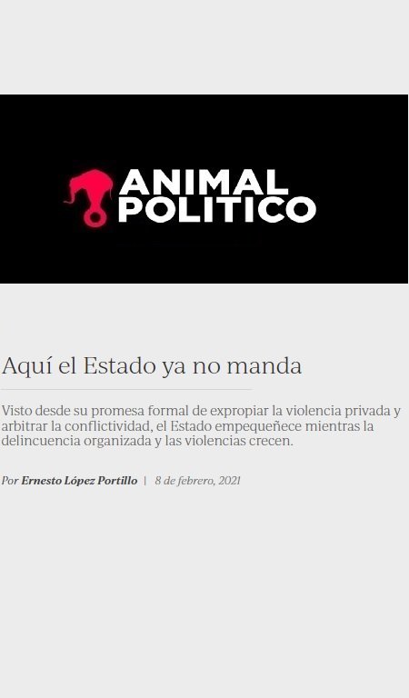 Aquí el Estado ya no manda