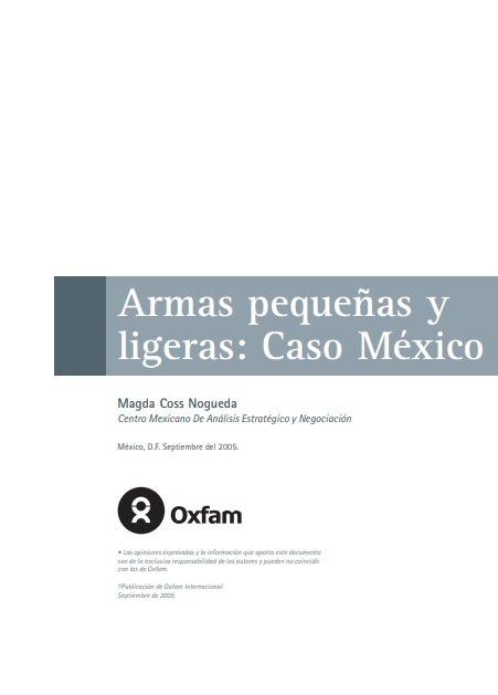 Armas pequeñas y ligeras: Caso México