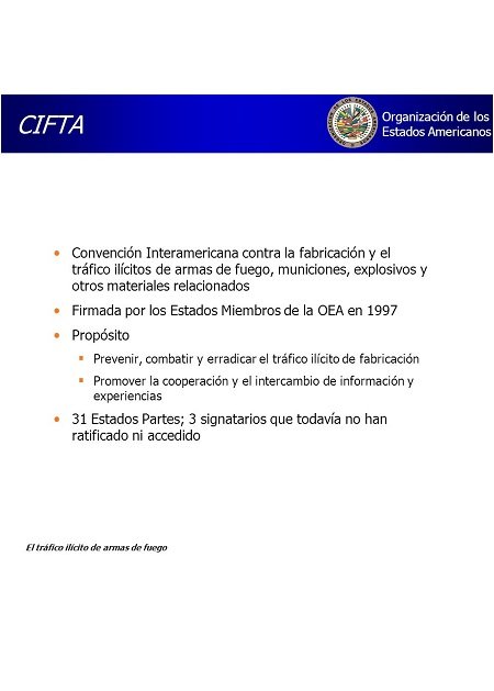 Convención Interamericana contra la fabricación y el tráfico ilícito de armas de fuego y municiones