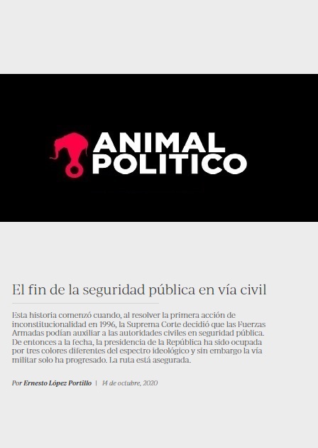 El fin de la seguridad pública en vía civil
