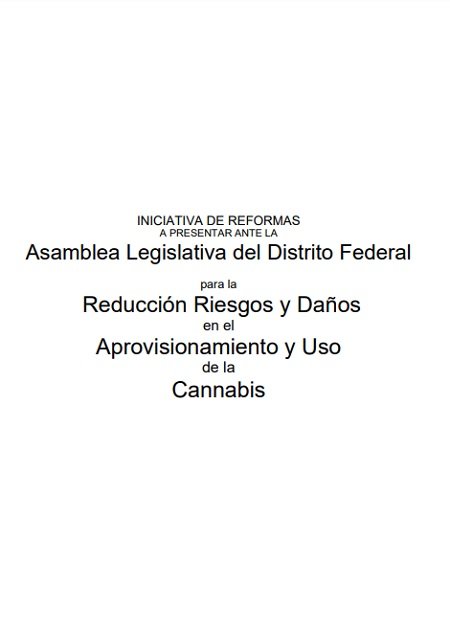 Iniciativa de reformas para la reducción riesgos y daños en el aprovisionamiento y uso de la cannabis
