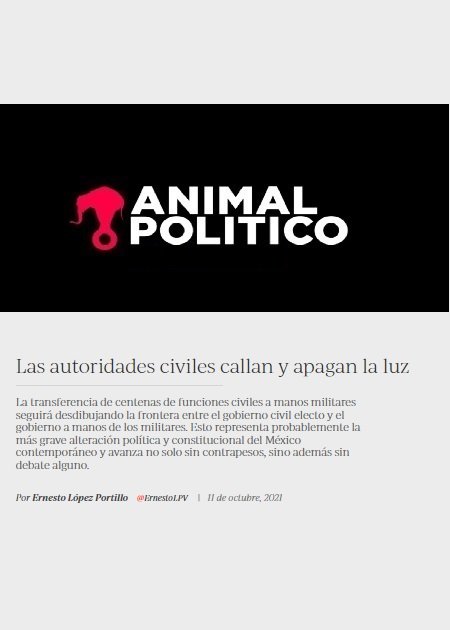 Las autoridades civiles callan y apagan la luz