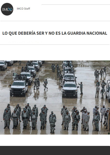 Lo que debería ser y no es la Guardia Nacional
