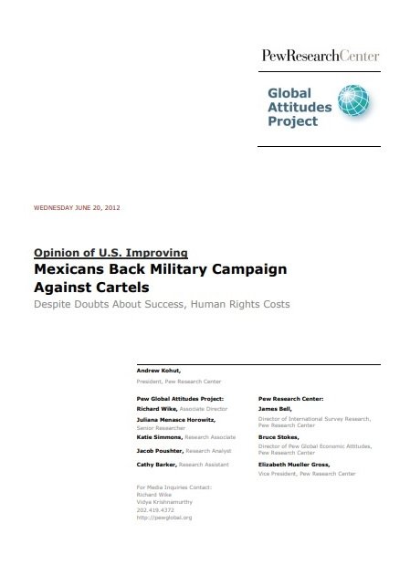 Mexicans Back Military Campaign Against Cartels