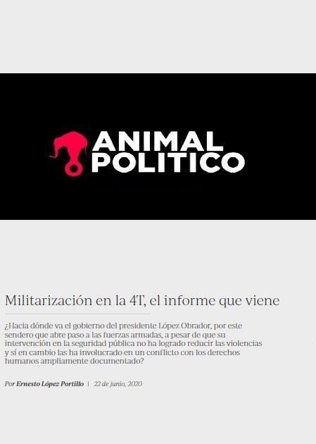 Militarización en la 4T, el informe que viene