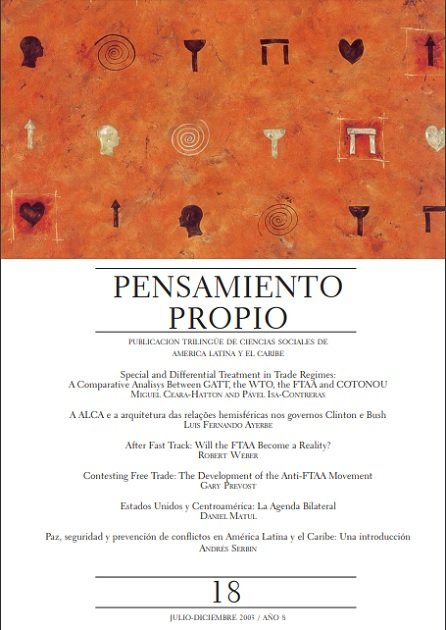 Paz, seguridad y prevención de conflictos en América Latina y el Caribe 2003-2005