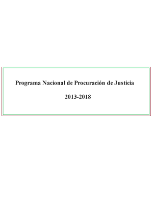 Programa Nacional de Procuración de Justicia 2013-2018