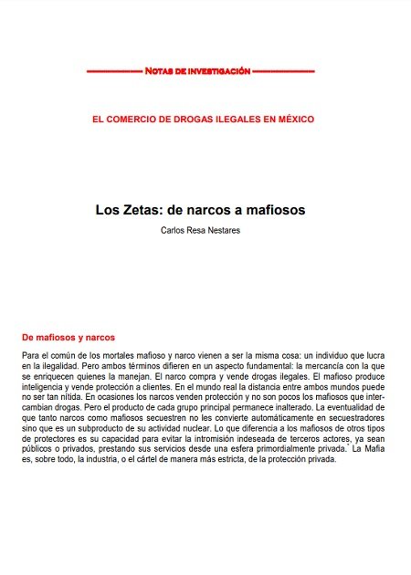 Los Zetas: de narcos a mafiosos