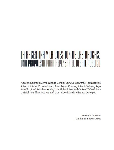 La Argentina y la cuestión de las drogas: Una propuesta para repensar el debate público