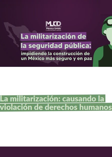 La militarización: causando la violación de derechos humanos
