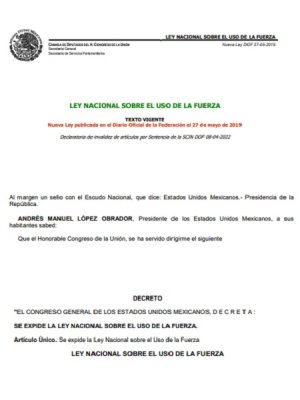 Ley Nacional sobre el Uso de la Fuerza