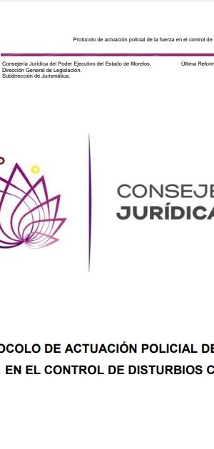 Protocolo de actuación policial de la fuerza en el control de disturbios civiles