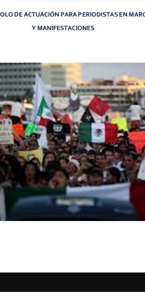 Protocolo de actuación para periodistas en marchas y manifestaciones